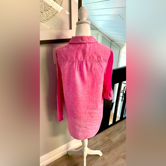 🩷 Lilly Pulitzer Linen Tunic Length Top - Picture 2 of 7